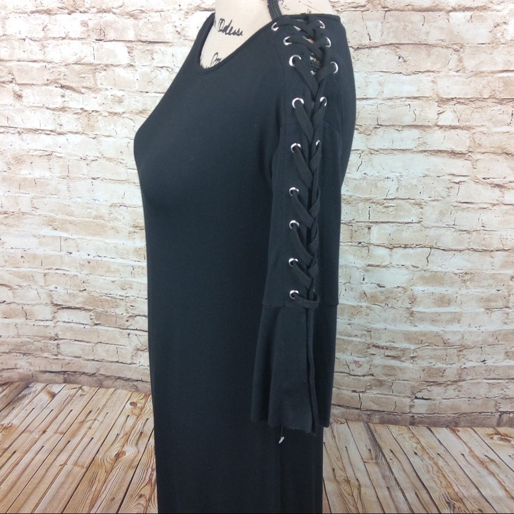 New Bailey 44 Jersey Dress with Lace Up Sleeves S - Picture 6 of 10